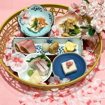 春を味わう、彩りのひとかご。「花かご御膳（桜ver.）」登場♫