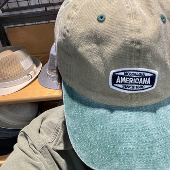 おすすめ商品のご紹介 【NEWHATTAN ワッペン付きウォッシュドキャップ】