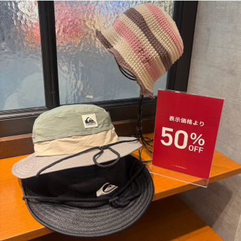【期間限定】ROXY・Quicksilver50％OFF！